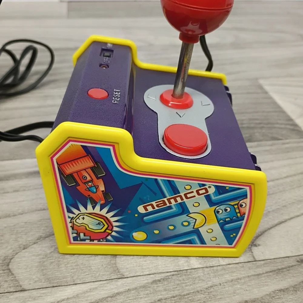 Namco Pac-Man 5-in-1 TV Plug N Play Game Jakks Pacific Arcade 2003 TESTED